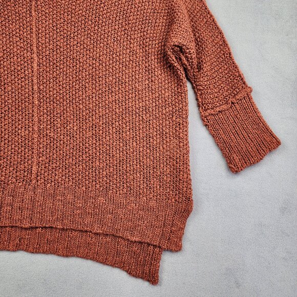 Vestique Sweater Womens Small Medium Burnt Orange Oversized Chunky Knit Top - Picture 2 of 9